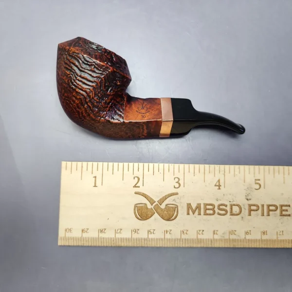 Morgan BlackJack 30 Sandblasted Bulldog Briar Pipe, New - Image 10