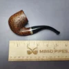 Merchant Service Sandblasted “Full Bent” Bent Billiard Artisan Briar Pipe, New - Image 10