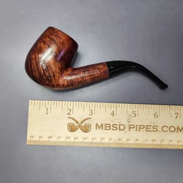 Mountbatten by Charatan 802 Smooth XL Bent Billiard Estate Briar Pipe, English Estates - Image 10