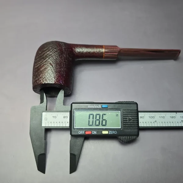 Sean Reum Contrast Sandblasted Saddle Billiard Handmade Briar Pipe, New - Image 10