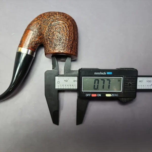 Merchant Service Sandblasted “Full Bent” Bent Billiard Artisan Briar Pipe, New - Image 10