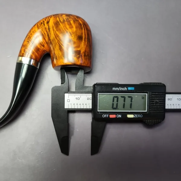 Merchant Service Smooth “Full Bent” Bent Billiard Artisan Briar Pipe, New - Image 10