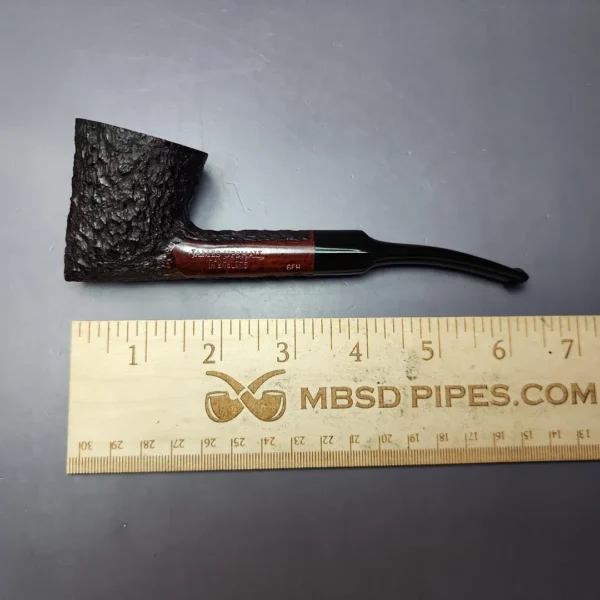 James Upshall Bark Group 6 Rusticated Skater Estate Briar Pipe, Unsmoked - Image 10