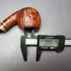 Peder Jeppesen Sandblasted Apple w/ Amberoid Estate Briar Pipe, Danish Estates - Image 10