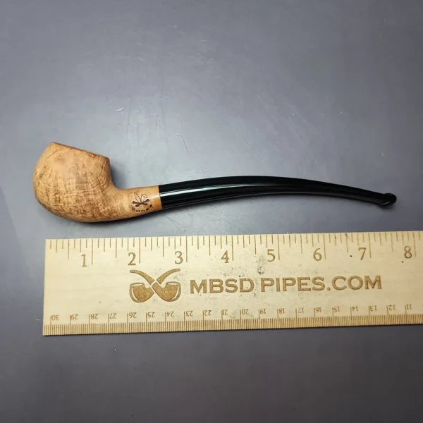 Morgan Bones Sandblasted Demiwarden Apple Briar Pipe, New - Image 10