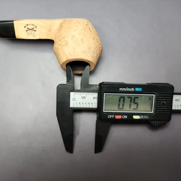 Morgan Bones Sandblasted Bulldog Briar Pipe, New - Image 10