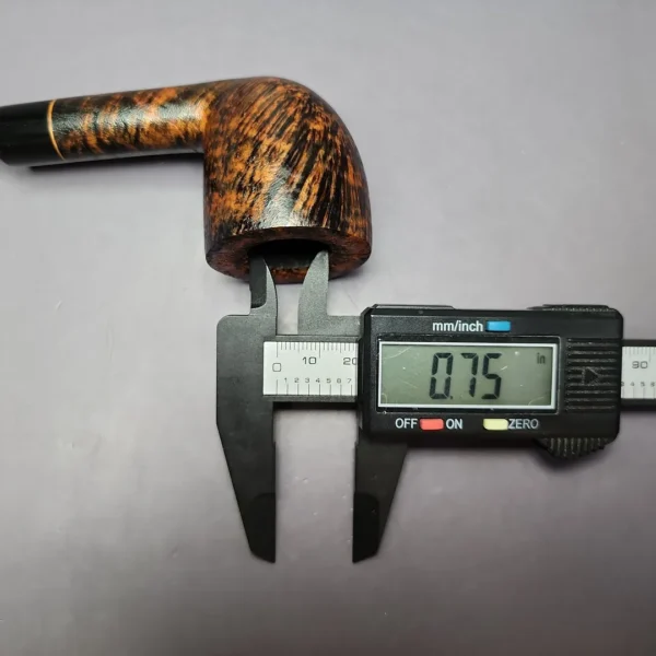 Sean Reum Glacier "Eggshell" Sandblast Dublin Handmade Briar Pipe, New - Image 10