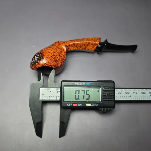 Ping Zhan Smooth Blowfish w/ Plateaux Estate Briar Pipe, Unsmoked - Image 10