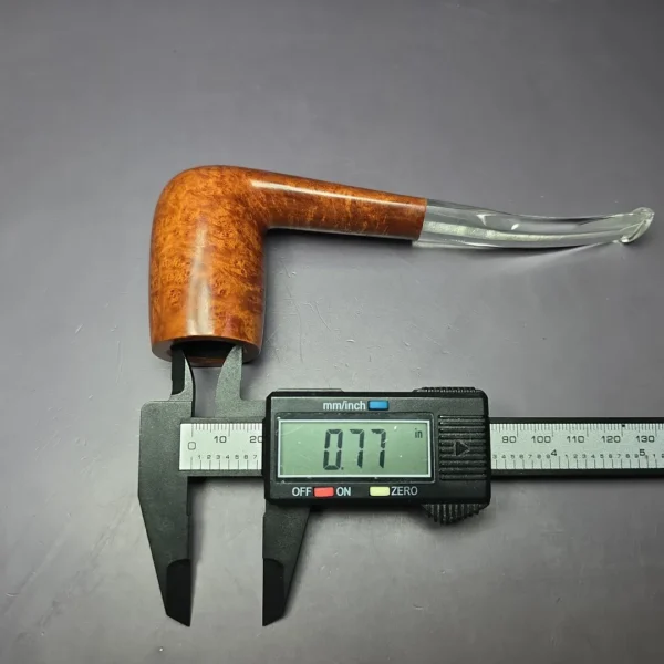 Savinelli De Luxe Milano 130 KS Smooth Stack Estate Briar Pipe, Unsmoked - Image 10