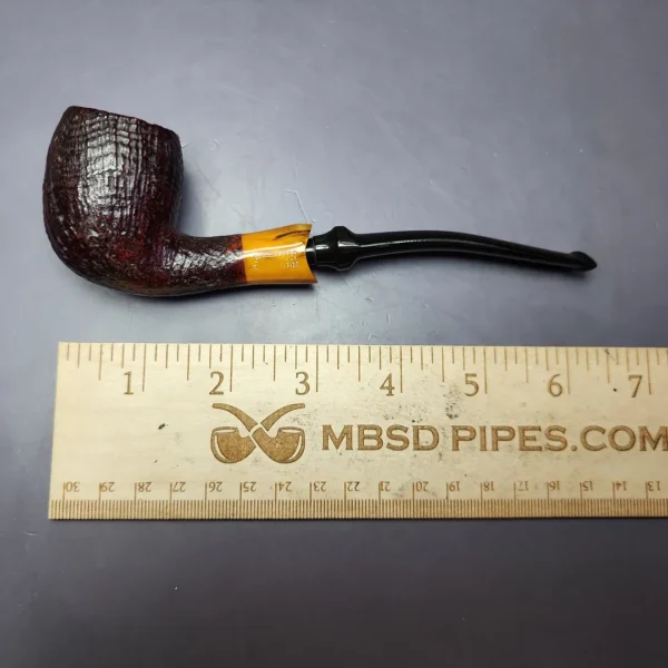 Hilson Unicorn Sandblasted Egg w/ Acrylic Estate Briar Pipe, Dutch Estates - Image 10