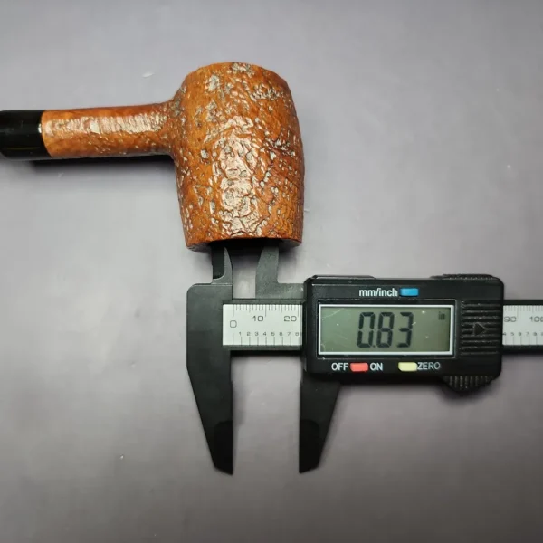 English Rustic Sandblasted Poker Estate Briar Pipe, English Estates - Image 10