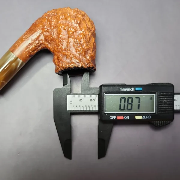 Caminetto Business 192 Large Rusticated Bent Billiard Estate Briar Pipe, Italian Estates - Image 10