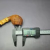 Chris Asteriou Contast Sandblasted Apple w/ Bamboo Estate Briar Pipe, Unsmoked - Image 10