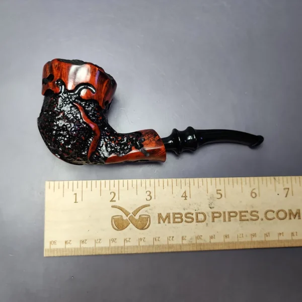Nording Partially Rusticated Freehand Estate Briar Pipe, Unsmoked - Image 10