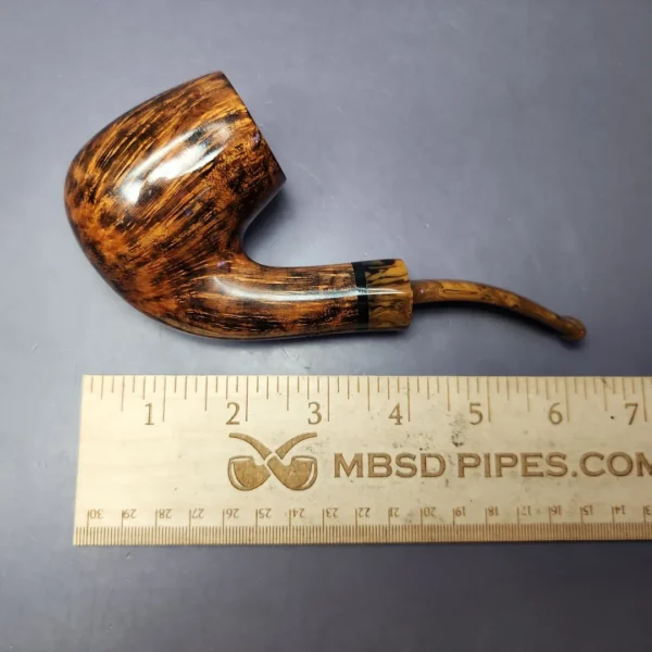 Nording B XL Smooth Bent Billiard Estate Briar Pipe, Unsmoked - Image 10