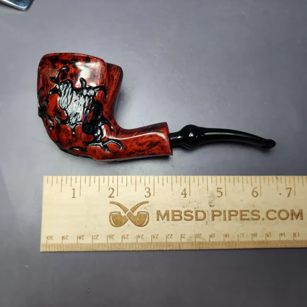 Nording Partially Rusticated Freehand Estate Briar Pipe, Unsmoked - Image 10
