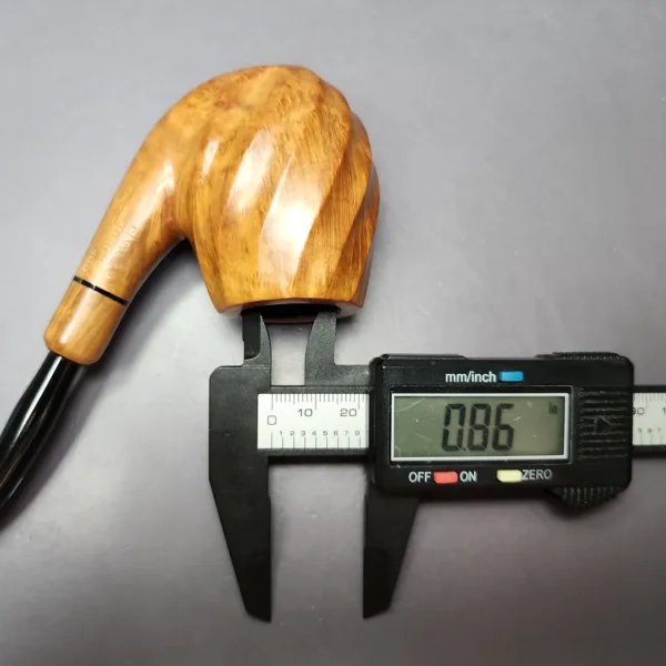 Castello "Castello" 4K Spiral Carved Egg Estate Briar Pipe, Italian Estates - Image 10