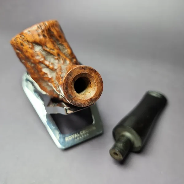 Custom-Blit Mincer Era Rusticated Billiard Estate Briar Pipe, American Estates - Image 10