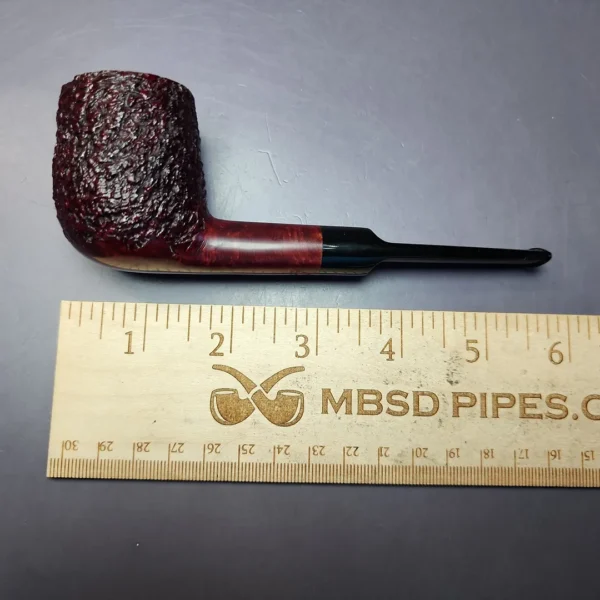 Sean Reum Glacier "Chipblast" Rusticated Billiard Briar Pipe, New - Image 10