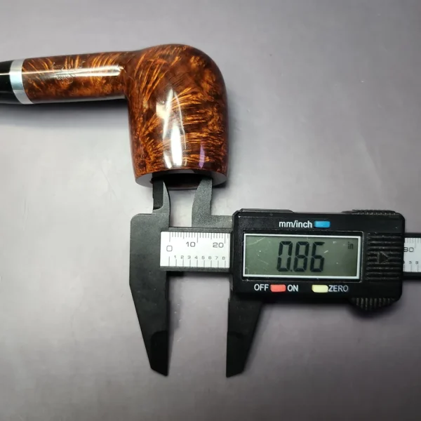 John Aylesbury 402 Smooth Billiard w/ Silver Estate Briar Pipe, Unsmoked, 9mm - Image 10