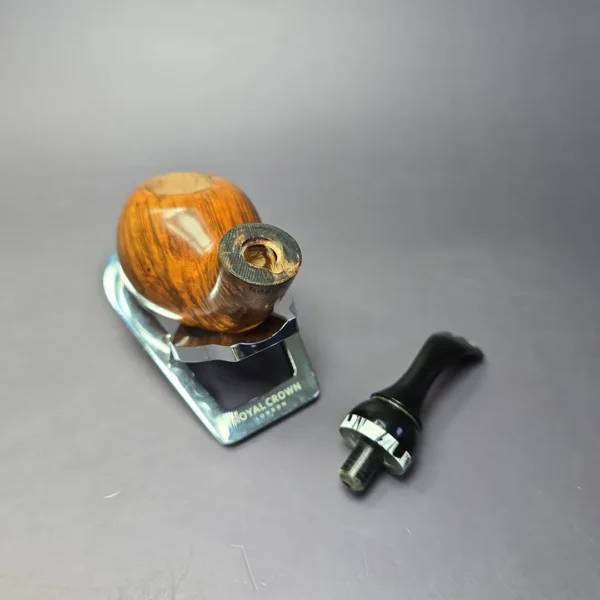 PapaBearPipes by Tim Beaumont Smooth Bent Ball Handmade Briar Pipe, New - Image 10