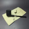 Pipe Tristan Granite Rusticated Army Mount Billiard Handmade Briar Pipe, New - Image 10