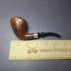 WO Larsen Straight Grain Grade 7 w/ Silver Estate Briar Pipe, Danish Estates - Image 10