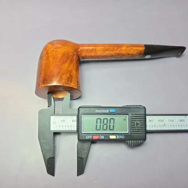 James Upshall Grade A Grp 6 Smooth Hex Shank Canadian Estate Briar Pipe, Unsmoked - Image 10