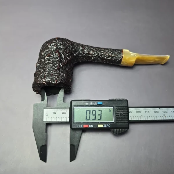 Savinelli Estella Rusticated Freehand Dublin Estate Briar Pipe, Unsmoked - Image 10