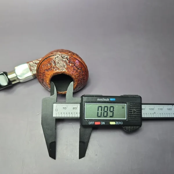 Ser Jacopo Senecta Maxima Sandblasted Bulldog Estate Briar Pipe, Italian Estates, 9mm - Image 10