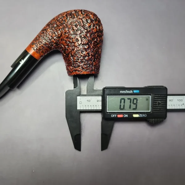 Ascorti Business Rusticated Bent Stack Estate Briar Pipe, Unsmoked - Image 10