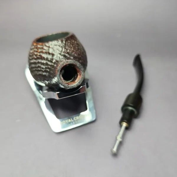 Gold Crown by GBD 9568 Sandblasted Diplomat Estate Briar Pipe, English Estates - Image 11