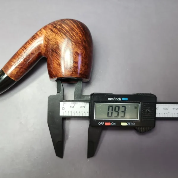 Mountbatten by Charatan 802 Smooth XL Bent Billiard Estate Briar Pipe, English Estates - Image 11