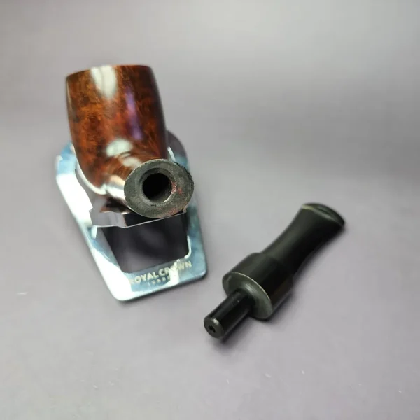 Roma Smooth Saddle Billiard Estate Briar Pipe, Unsmoked - Image 11