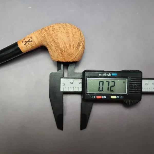 Morgan Bones Sandblasted Demiwarden Apple Briar Pipe, New - Image 11