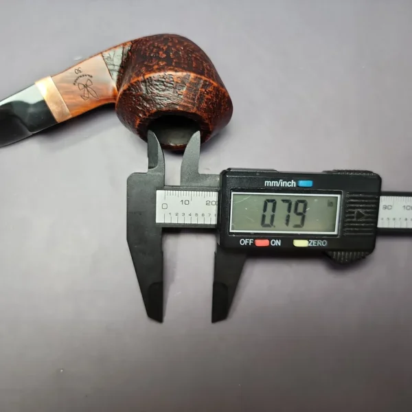 Morgan BlackJack 30 Sandblasted Bulldog Briar Pipe, New - Image 11