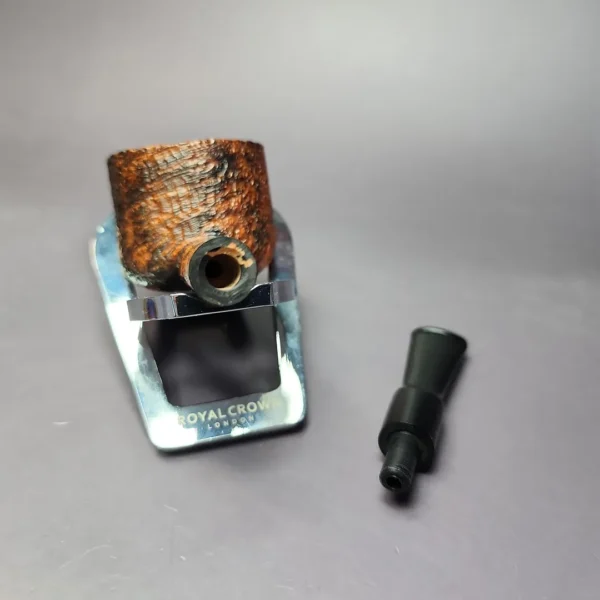 Proxima by Piero Vitale Contrast Sandblasted Pot Briar Pipe, New - Image 11