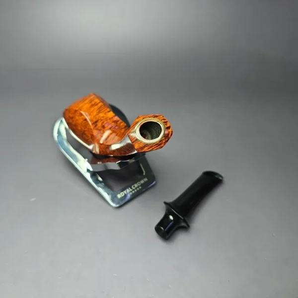 Ping Zhan Smooth Blowfish w/ Plateaux Estate Briar Pipe, Unsmoked - Image 11