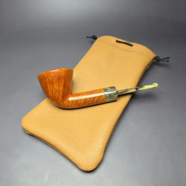 Sebastian Heck Smooth Dublin w/ Plateaux Handmade Briar Pipe, New - Image 11