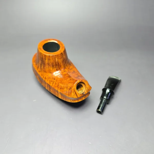 Tsuge Ikebana (by Fukuda) Smooth Surfing Volcano Estate Briar Pipe, Unsmoked - Image 11