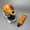 Dave Neeb Smooth Apple Estate Briar Pipe, American Estates - Image 11