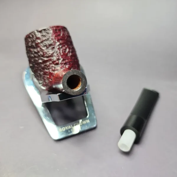 Sean Reum Glacier "Chipblast" Rusticated Billiard Briar Pipe, New - Image 11
