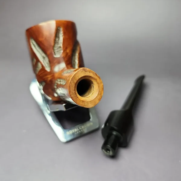 Kaywoodie Oversize XL Rusticated Panel Estate Briar Pipe, American Estates - Image 11