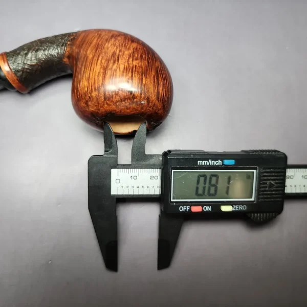 Gregor Lobnik 4 Star Partially Sandblasted Acorn Estate Briar Pipe, Unsmoked - Image 11