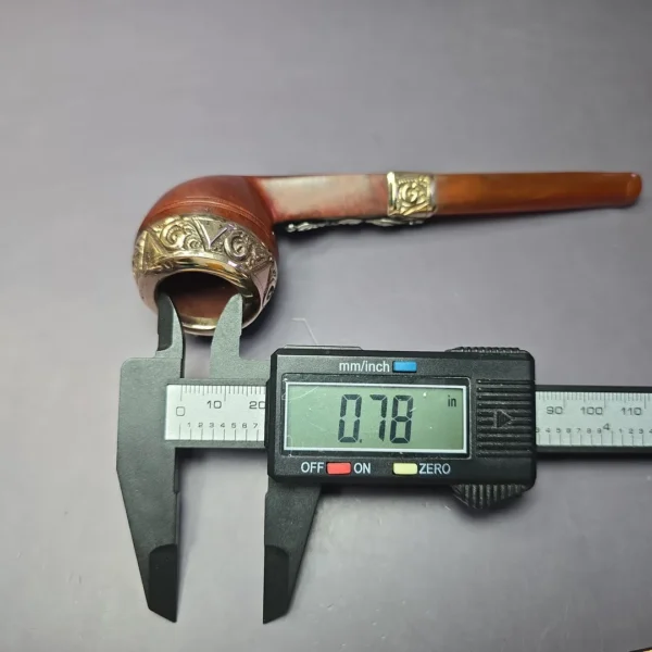 19th c. CPF Best Make Bulldog w/ Silver Antique Estate Briar Pipe, Unsmoked - Image 11