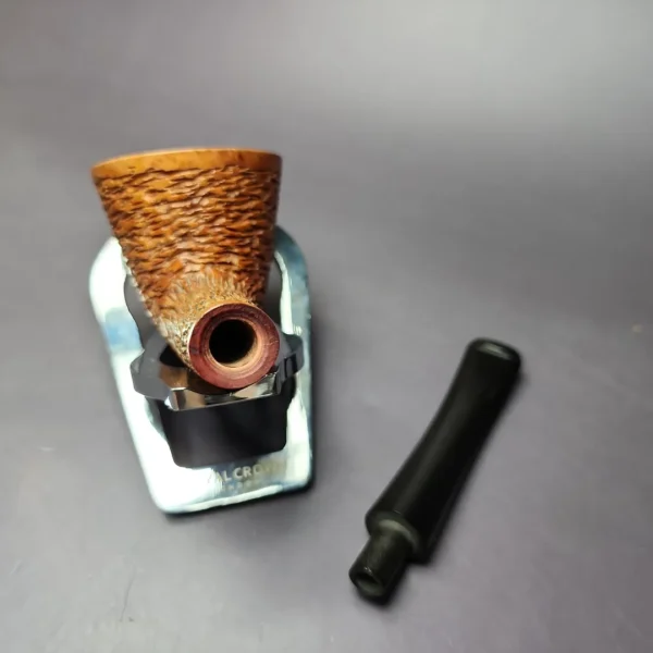 Kaywoodie Natural Burl Rusticated Zulu Estate Briar Pipe, American Estates - Image 11