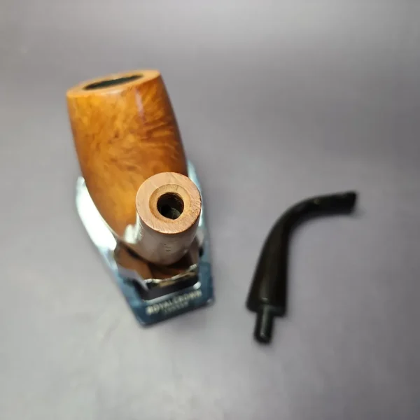Ed Burak Connoisseur XL "LC" Smooth Bent Billiard Estate Briar Pipe, American Estates - Image 11