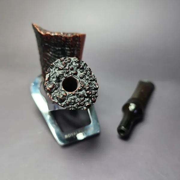 Savinelli Autograph 4 Partially Sandblasted Freehand Estate Briar Pipe, Italian Estates - Image 11