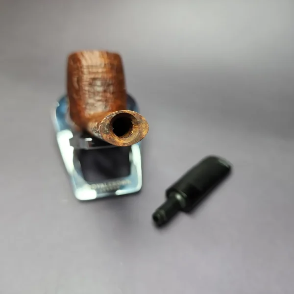 Charatan's Make 20104DC Sandblasted Lumberman Estate Briar Pipe, English Estates - Image 11