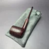 Sean Reum Contrast Sandblasted Saddle Billiard Handmade Briar Pipe, New - Image 11